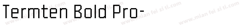 Termten Bold Pro字体转换